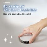 Chậu lavabo treo tường CAESAR LF5370 PF2463 chân lửng - Ảnh 4