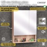 Tủ gương CAESAR EM1160W7V treo tường - Ảnh 3