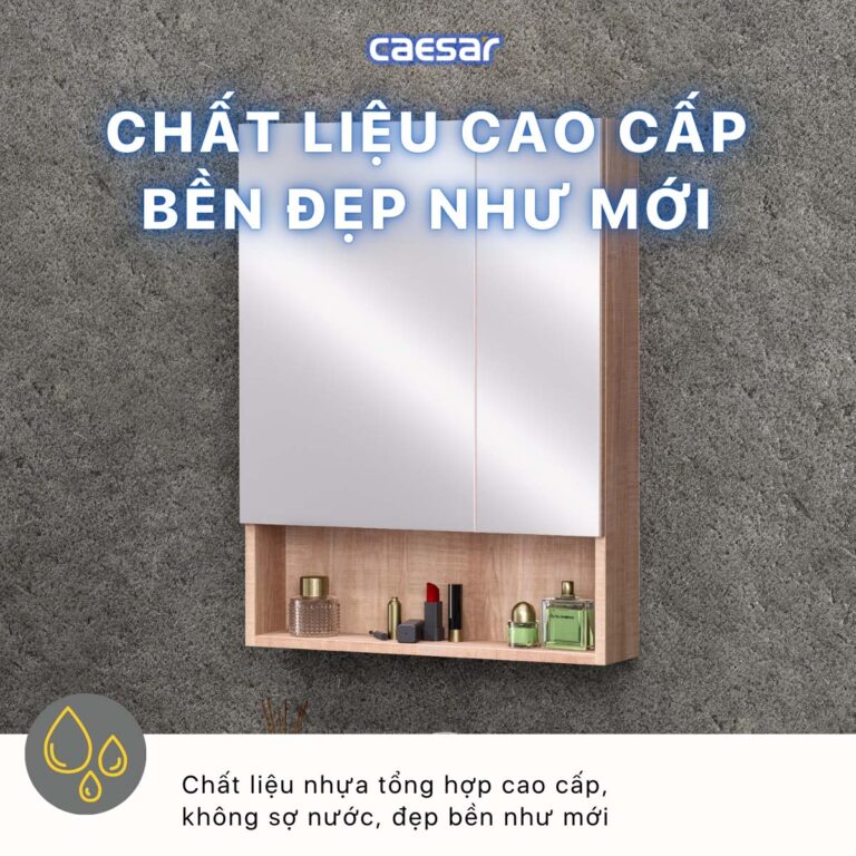 Tủ gương CAESAR EM1160W7V treo tường - Ảnh 8