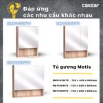 Tủ gương CAESAR EM1160W7V treo tường - Ảnh 10