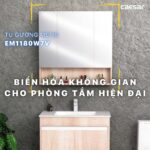 Tủ gương CAESAR EM1180W7V treo tường - Ảnh 4