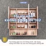 Tủ gương CAESAR EM1180W7V treo tường - Ảnh 6