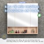 Tủ gương CAESAR EM1180W7V treo tường - Ảnh 7
