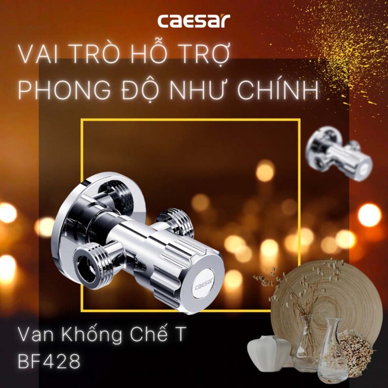 Van khóa T chia nước CAESAR BF428 - Ảnh 3