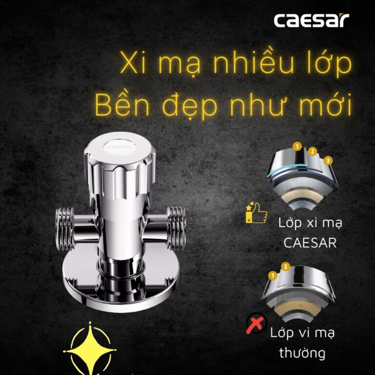 Van khóa T chia nước CAESAR BF428 - Ảnh 8