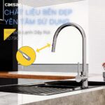 Vòi rửa bát CAESAR K079C lạnh rút dây - Ảnh 2