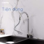 Vòi rửa bát CAESAR K079C lạnh rút dây - Ảnh 12