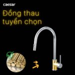 Vòi rửa bát CAESAR K079C lạnh rút dây - Ảnh 10