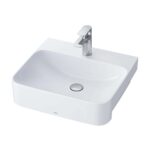 Chậu lavabo bán âm TOTO LW1315CBVN