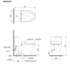 ban-ve-kich-thuoc-Bon-cau-thong-minh-TOTO-MS857DE4-nap-rua-co-TCW1211A.