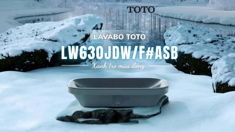 hình ảnh thực tế Chậu lavabo đặt bàn TOTO LW630JDW:F#ASB
