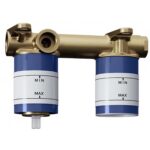 Vòi lavabo TOTO TLG13308A TLN103G0A 2 lỗ âm tường nóng lạnh GT - Ảnh 2