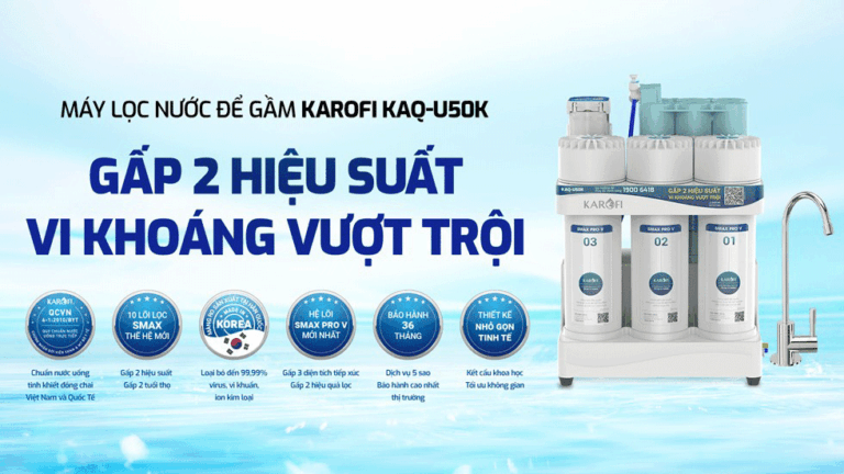 Hiệu-suất-Máy-lọc-nước-Karofi-KAQ-U50K-10-lõi