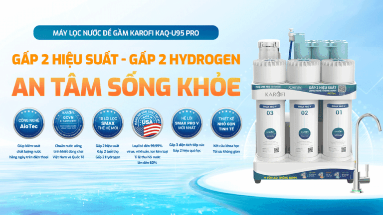 Hiệu-suất-Máy-lọc-nước-Karofi-KAQ-U95-PRO