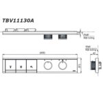 bản vẽ kích thước Bảng điều khiển sen âm tường TOTO TBV11130A TBN11DC0A 3 đường nước.jpg