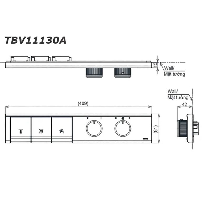 bản vẽ kích thước Bảng điều khiển sen âm tường TOTO TBV11130A TBN11DC0A 3 đường nước.jpg