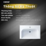 Chậu lavabo đặt bàn CAESAR LF5357 - Ảnh 2
