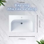 Chậu lavabo đặt bàn CAESAR LF5357 - Ảnh 12
