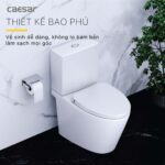 Bồn cầu 2 khối CAESAR CD1342 nắp êm - Ảnh 5