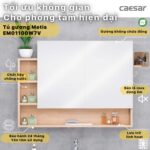 Tủ gương CAESAR EM01100W7V - Ảnh 4