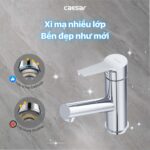 Vòi lavabo CAESAR B190C dây rút nóng lạnh - Ảnh 7