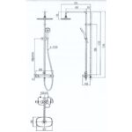 Vòi sen cây INAX BFV-619T nhiệt độ - Ảnh 2