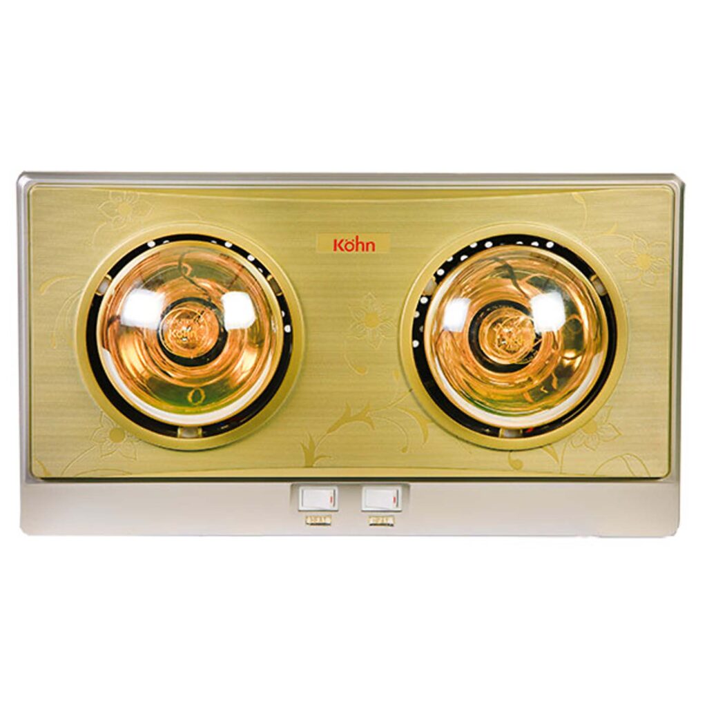Đèn sưởi KOHN KN02G treo tường 2 bóng