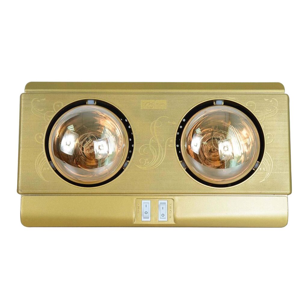 Đèn sưởi KOHN KP02G treo tường 2 bóng