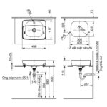 Chậu lavabo đặt bàn INAX AL-286V Aqua Ceramic - Ảnh 2