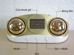 Đèn sưởi KOHN KU02PG treo tường 2 bóng - Ảnh 3