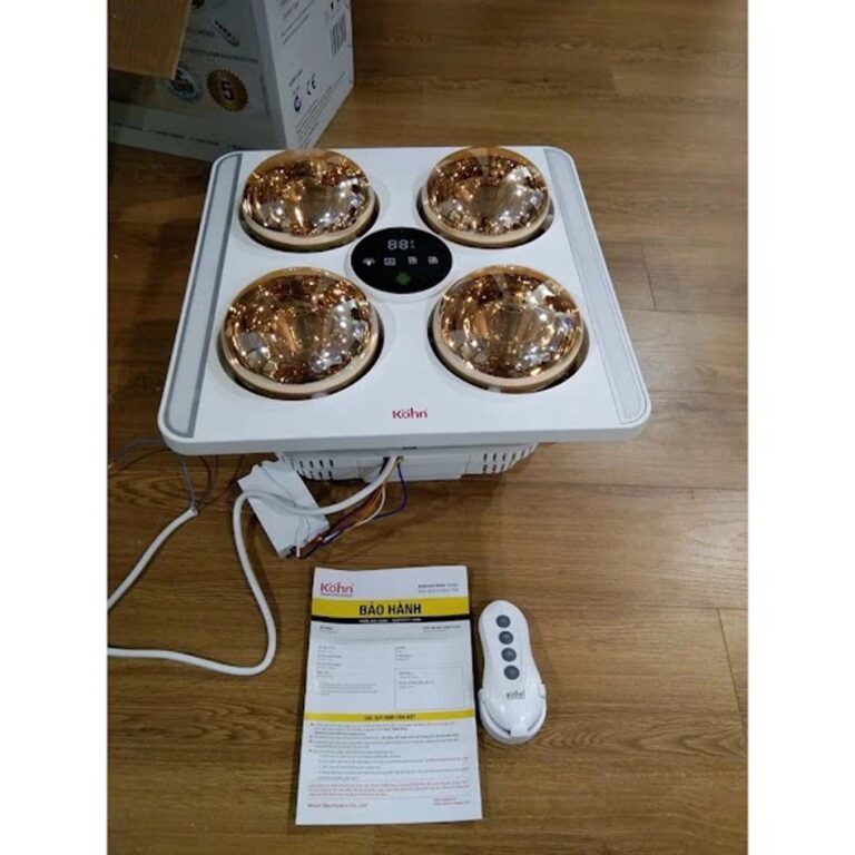Đèn sưởi KOHN BU06G BU06GR âm trần 4 bóng - Ảnh 4