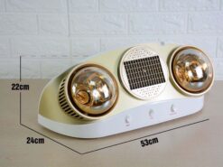 Đèn sưởi KOHN KU02PG treo tường 2 bóng - Ảnh 2