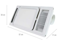 Quạt sưởi nhà tắm KOHN PT02G âm trần đa năng - Ảnh 2