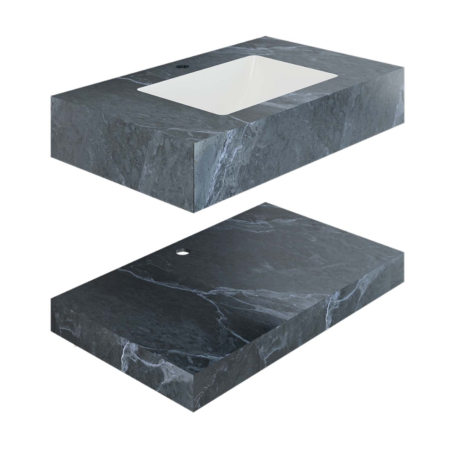 Bộ bàn đá lavabo VIGLACERA AZ53-9GP03 2 tầng