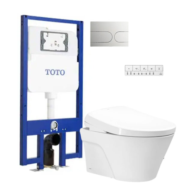 Bồn cầu thông minh TOTO CW822REA WH172AAT TCF47360GAA TCA546 MB175M#SS nắp rửa điện tử